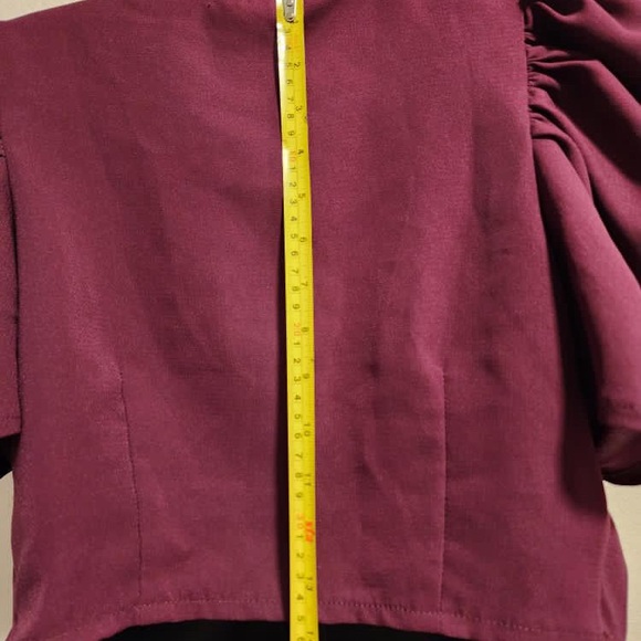 Wrap Blouse with Flutter Sleeves - Picture 6 of 16